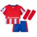 Echipament fotbal Atletico Madrid Tricou Acasa 2024-25 pentru copii maneca scurta (+ Pantaloni scurti)